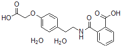 CAS#: 135423-22-2， 2-[2-[4-(Carboxymethyloxy)Phenyl]Ethylcarbamoyl]Benzoic Acid Dihydrate