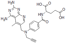 CAS#: 135423-85-7， (2S)-2-[[4-[(2,4-Diamino-5-Methylpyrido[5,6-e]Pyrimidin-6-Yl)Methyl-Prop-2-Ynylamino]Benzoyl]Amino]Pentanedioic Acid