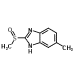 CAS#: 135429-80-0， 5-Methyl-2-(Methylsulfinyl)-1H-Benzimidazole