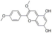 CAS#: 13544-51-9， 5,7-Dihydroxy-3-Methoxy-2-(4-Methoxyphenyl)-1-Benzopyrylium Chloride
