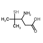 CAS#: 135498-74-7， 3-Amino-4-Methyl-4-Sulfanyl-Pentanoic Acid