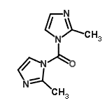 结构式 CAS# 13551-83-2, 二(2-甲基-1H-咪唑-1-基)甲酮