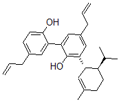 CAS#: 135566-92-6， 2-(2-Hydroxy-5-Prop-2-Enylphenyl)-6-[(1R,6R)-3-Methyl-6-Propan-2-Yl-1-Cyclohex-2-Enyl]-4-Prop-2-Enylphenol