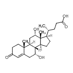 CAS#: 13587-11-6， (7alpha,12alpha)-7,12-Dihydroxy-3-Oxochol-4-En-24-Oic Acid