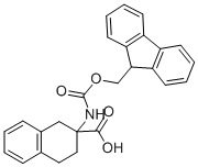 structure of CAS# 135944-08-0, 2-[[(9H-Fluoren-9-Ylmethoxy)Carbonyl]Amino]-1,2,3,4-Tetrahydro-2-Naphthalenecarboxylic Acid;Fmoc-2-Amino-1,2,3,4-Tetrahydro-Naphthalene-2-Carboxylic Acid;N-FMOC-DL-2-Aminotetralin-2-Carboxylic Acid,99%;FMOC-(D,L)-2-AMINOTETRALINE-2-CARBOXYLIC ACID