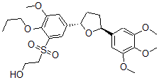 CAS#: 135947-75-0， 2-[3-Methoxy-2-Propoxy-5-[(2S,5S)-5-(3,4,5-Trimethoxyphenyl)Oxolan-2-Yl]Phenyl]Sulfonylethanol