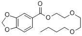 CAS 登录号：136-63-0， 2-(2-丁氧基乙氧基)乙基 1,3-苯并二氧戊环-5-羧酸酯
