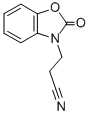 structure of CAS# 13610-55-4, 2-Oxo-3(2H)-Benzoxazolepropanenitrile;3-(2-OXO-2,3-DIHYDRO-1,3-BENZOXAZOL-3-YL)PROPANENITRILE;3-(2-OXOBENZO[D]OXAZOL-3(2H)-YL)PROPANENITRILE;3-(BENZOXAZOLIN-2-OXO-3-YL)PROPIONITRILE