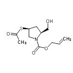 CAS#: 136140-32-4， Allyl (2S,4S)-4-(Acetylsulfanyl)-2-(Hydroxymethyl)-1-Pyrrolidinecarboxylate