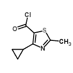 CAS#: 136204-60-9， 4-Cyclopropyl-2-Methyl-1,3-Thiazole-5-Carbonyl Chloride