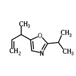CAS#: 136386-23-7， 5-(3-Buten-2-Yl)-2-Isopropyl-1,3-Oxazole