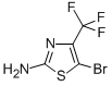 structure of CAS# 136411-21-7, 5-Bromo-4-(Trifluoromethyl)-2-Thiazolamine;5-Bromo-4-(Trifluoromethyl)-1,3-Thiazol-2-Amine;5-Bromo-4-Trifluoromethyl-Thiazole-2-Ylamine;2-Thiazolamine,5-Bromo-4-(Trifluoromethyl)-