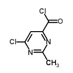 CAS#: 136518-02-0， 6-Chloro-2-Methyl-4-Pyrimidinecarbonyl Chloride