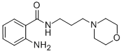 结构式 CAS# 13666-71-2, 2-氨基-N-(3-吗啉-4-基丙基)苯甲酰胺