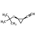 CAS#: 136689-61-7， (1R,2R)-1-Ethynyl-2-[(2-Methyl-2-Propanyl)Oxy]Cyclopropane