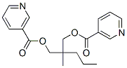 CAS#: 13671-63-1， [2-Methyl-2-(Pyridine-3-Carbonyloxymethyl)Pentyl] Pyridine-3-Carboxylate