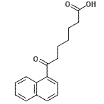 结构式 CAS# 13672-47-4, 7-(1-萘基)-7-氧代庚酸