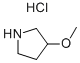 CAS#: 136725-50-3， 3-Methoxy-Pyrrolidine Hydrochloride (1:1)