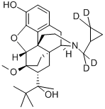 CAS#: 136781-89-0， (alphaS,5alpha,7alpha)-17-[(Cyclopropyl-2,2-D2)Methyl-D2]-alpha-(1,1-Dimethylethyl)-4,5-Epoxy-18,19-Dihydro-3-Hydroxy-6-Methoxy-alpha-Methyl-6,14-Ethenomorphinan-7-Methanol