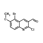 CAS#: 136812-26-5， 5-Bromo-2-Chloro-6-Methoxy-3-Quinolinecarbaldehyde