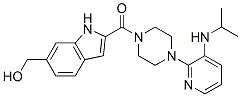 CAS#: 136817-78-2， [6-(Hydroxymethyl)-1H-Indol-2-Yl][4-[3-[(1-Methylethyl)Amino]-2-Pyridinyl]-1-Piperazinyl]-Methanone