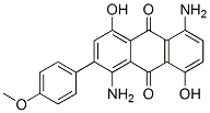 CAS 登录号：13698-89-0， 1,5-二氨基-4,8-二羟基-2-(4-甲氧基苯基)蒽醌