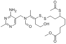 CAS#: 137-86-0， Methyl 6-Acetylsulfanyl-8-[2-[(4-Amino-2-Methylpyrimidin-5-Yl)Methyl-Formylamino]-5-Hydroxypent-2-En-3-Yl]Disulfanyloctanoate