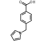 结构式 CAS# 137025-10-6, 4-(1H-吡咯-1-基甲基)苯甲酸
