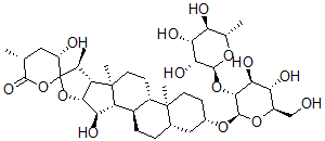 CAS#: 137031-53-9， (3beta,5alpha,15alpha,23S,25R)-3-((2-O-(6-Deoxy-alpha-L-Mannopyranosyl)-beta-D-Glucopyranosyl)Oxy)-15,23-Dihydroxy-Spirostan-26-One