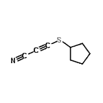 CAS#: 137198-81-3， 3-(Cyclopentylsulfanyl)-2-Propynenitrile