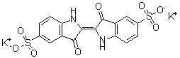 CAS#: 13725-33-2， Dipotassium (2E)-3-Oxo-2-(3-Oxo-5-Sulfonato-1,3-Dihydro-2H-Indol-2-Ylidene)-5-Indolinesulfonate