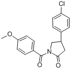 CAS#: 137427-79-3， 4-(4-Chlorophenyl)-1-(4-Methoxybenzoyl)Pyrrolidin-2-One