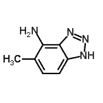 structure of CAS# 137434-61-8, 5-Methyl-1H-Benzotriazol-4-Amine;1H-Benzotriazol-4-amine,5-methyl-;5-Methyl-1H-1,2,3-benzotriazol-4-amine;5-methyl-1H-benzo[d][1,2,3]triazol-4-amine