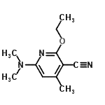 CAS#: 137440-89-2， 6-(Dimethylamino)-2-Ethoxy-4-Methylnicotinonitrile