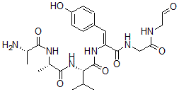 CAS#: 137476-73-4， (2S)-2-[[(2S)-2-[[(2S)-2-Aminopropanoyl]Amino]Propanoyl]Amino]-N-[(Z)-1-(4-Hydroxyphenyl)-3-Oxo-3-[[2-Oxo-2-(2-Oxoethylamino)Ethyl]Amino]Prop-1-En-2-Yl]-3-Methylbutanamide