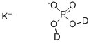 structure of CAS# 13761-79-0, Phosphoric Acid-D2 Potassium Salt (1:1);Potassium Dideuterium Phosphate: (DPD Free Chlorine Reagent);(2H2)(Phosphoric Acid Dihydrogen Potassium) Salt;POTASSIUM DIDEUTERIUMPHOSPHATE, 98 ATOM % D