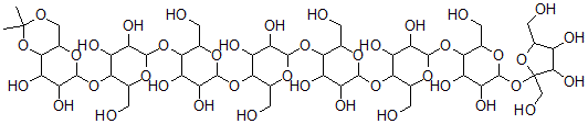 CAS#: 137637-68-4， O-(4,6-O-Isopropylidene-alpha-glucopyranosyl)-(1-4)-(O-alpha-glucopyranosyl-(1-4))(5)-O-alpha-glucopyranosyl-(1-2)-alpha-fructofuranoside