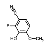 CAS#: 137747-50-3， 2-Fluoro-3-Hydroxy-4-Methoxybenzonitrile