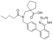 CAS#: 137882-98-5， 1-[[Pentanoyl-[[4-[2-(2H-Tetrazol-5-Yl)Phenyl]Phenyl]Methyl]Amino]Methyl]Cyclopentane-1-Carboxylic Acid