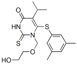 CAS#: 137897-89-3， 6-(3,5-Dimethylphenyl)Sulfanyl-1-(2-Hydroxyethoxymethyl)-5-Propan-2-Yl-2-Sulfanylidenepyrimidin-4-One
