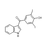CAS#: 138222-00-1， (4-Hydroxy-3,5-Diiodophenyl)(1H-Indol-3-Yl)Methanone