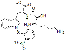 CAS#: 138257-79-1， Methyl (2S)-2-[[(2S,3R)-3,7-Diamino-2-Hydroxyheptanoyl]Amino]-3-[1-(2-Nitrophenyl)Sulfanylindol-3-Yl]Propanoate