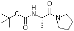 CAS#: 138356-92-0， 2-Methyl-2-Propanyl [(2S)-1-Oxo-1-(1-Pyrrolidinyl)-2-Propanyl]Carbamate