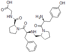 CAS#: 138474-03-0， 2-[[(2S)-1-[(2S)-2-[[(2S)-1-[(2S)-2-Amino-3-(4-Hydroxyphenyl)Propanoyl]Pyrrolidin-2-Yl]Methylamino]-3-Phenylpropanoyl]Pyrrolidine-2-Carbonyl]Amino]Acetic Acid