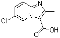结构式 CAS# 138642-96-3, 6-氯-2-甲基咪唑并[1,2-a]吡啶-3-羧酸
