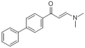 structure of CAS# 138716-22-0, (E)-3-Dimethylamino-1-(4-Phenylphenyl)Prop-2-En-1-One;3-Dimethylamino-1-(4-Phenylphenyl)Prop-2-En-1-One;12C-009;Zinc00167548