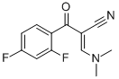 structure of CAS# 138716-60-6, 2-(2,4-Difluorobenzoyl)-3-Dimethylaminoprop-2-Enenitrile;(E)-2-(2,4-Difluorobenzoyl)-3-Dimethylaminoprop-2-Enenitrile;2-(2,4-Difluorobenzoyl)-3-Dimethylamino-Prop-2-Enenitrile;(E)-2-(2,4-Difluorobenzoyl)-3-Dimethylamino-Prop-2-Enenitrile