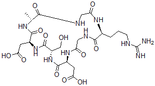 CAS#: 138749-61-8， Cyclo(glycyl-arginyl-glycyl-aspartyl-seryl-aspartyl-alanyl)