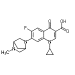 CAS#: 138808-76-1， 1-Cyclopropyl-6-Fluoro-7-(5-Methyl-2,5-Diazabicyclo[2.2.1]Hept-2-Yl)-4-Oxo-1,4-Dihydro-3-Quinolinecarboxylic Acid