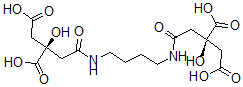 CAS#: 138846-62-5， (2R)-2-[2-[4-[[(3S)-3-Carboxy-3,5-Dihydroxy-5-Oxopentanoyl]Amino]Butylamino]-2-Oxoethyl]-2-Hydroxybutanedioic Acid